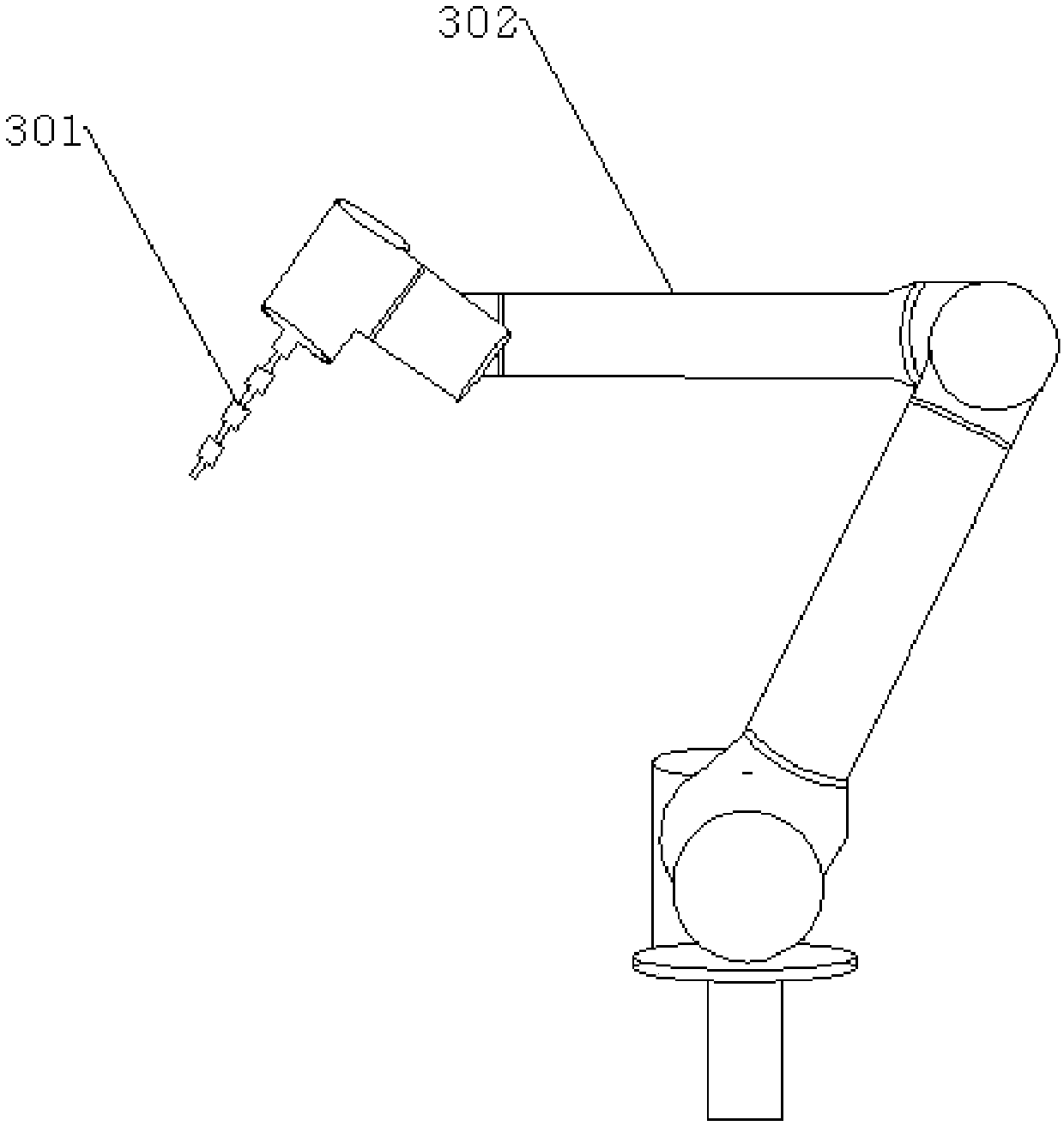 Automatic gypsum line cutting device