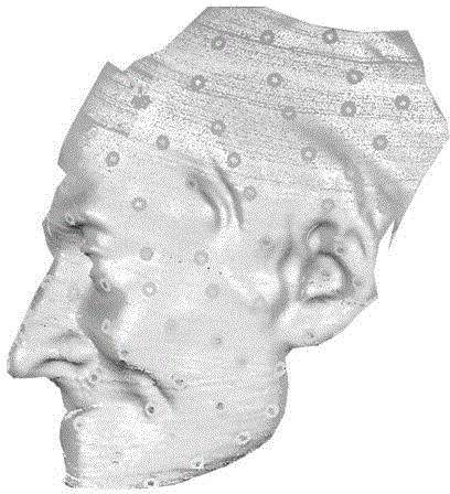 Three-dimensional mark point matching method for point cloud registration and three-dimensional scanning method