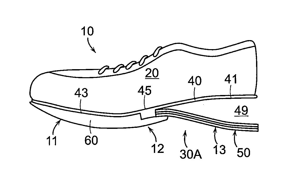 Footwear with a heel plate assembly