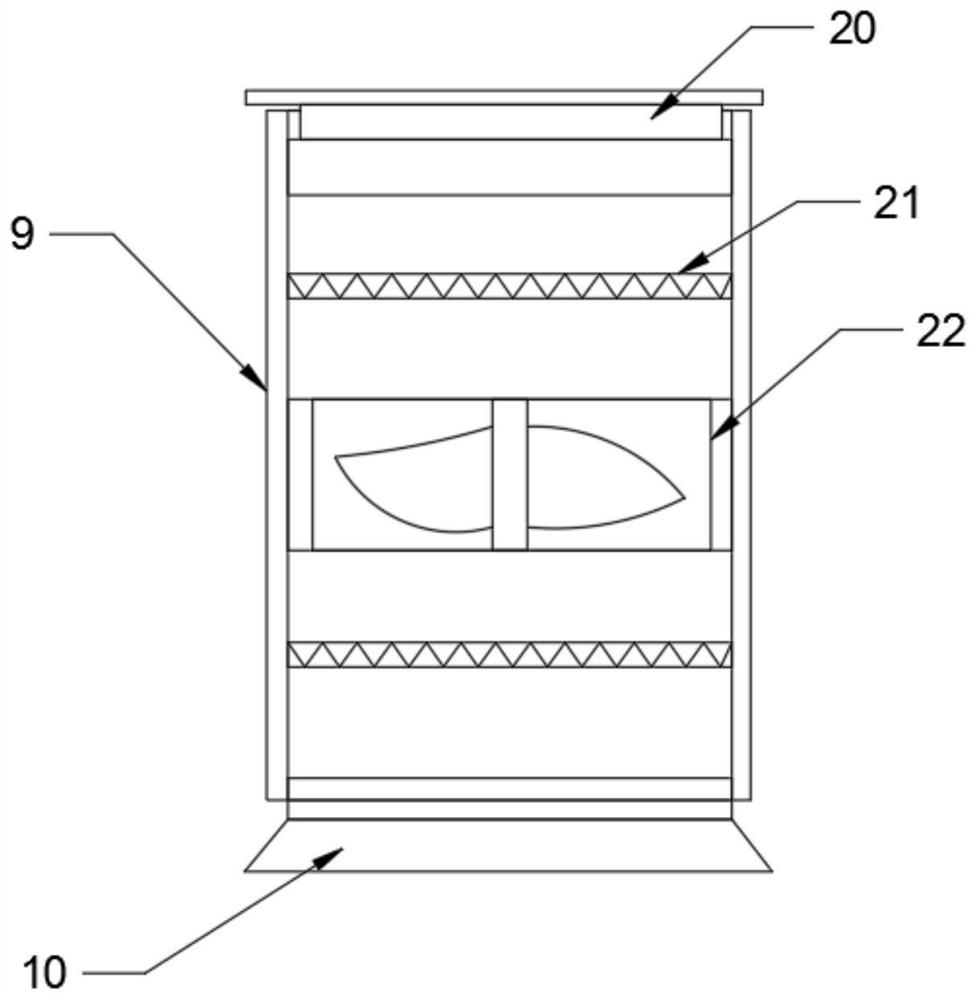 Rapid drying device for LED shell machining material