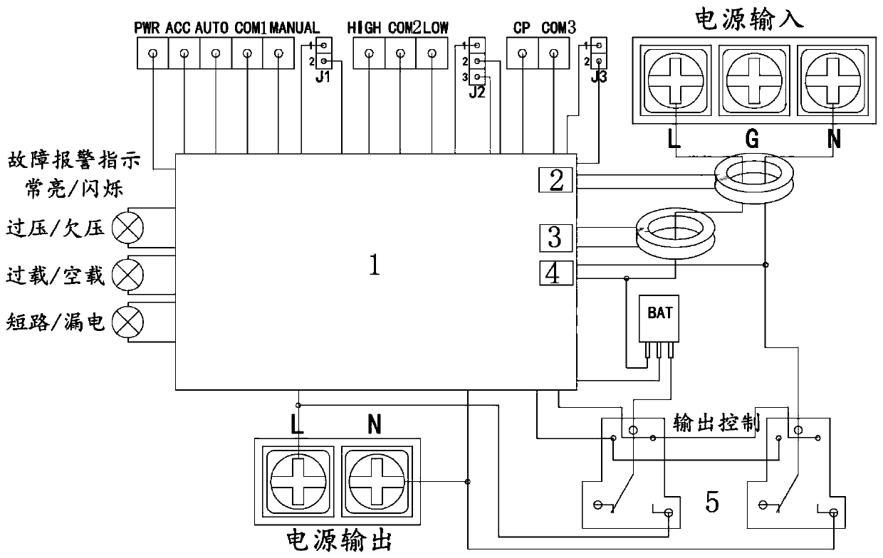 A single-phase alternating current intelligent control device and method