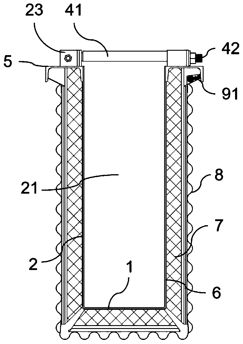 Electric heating film cured precast beam integral mould