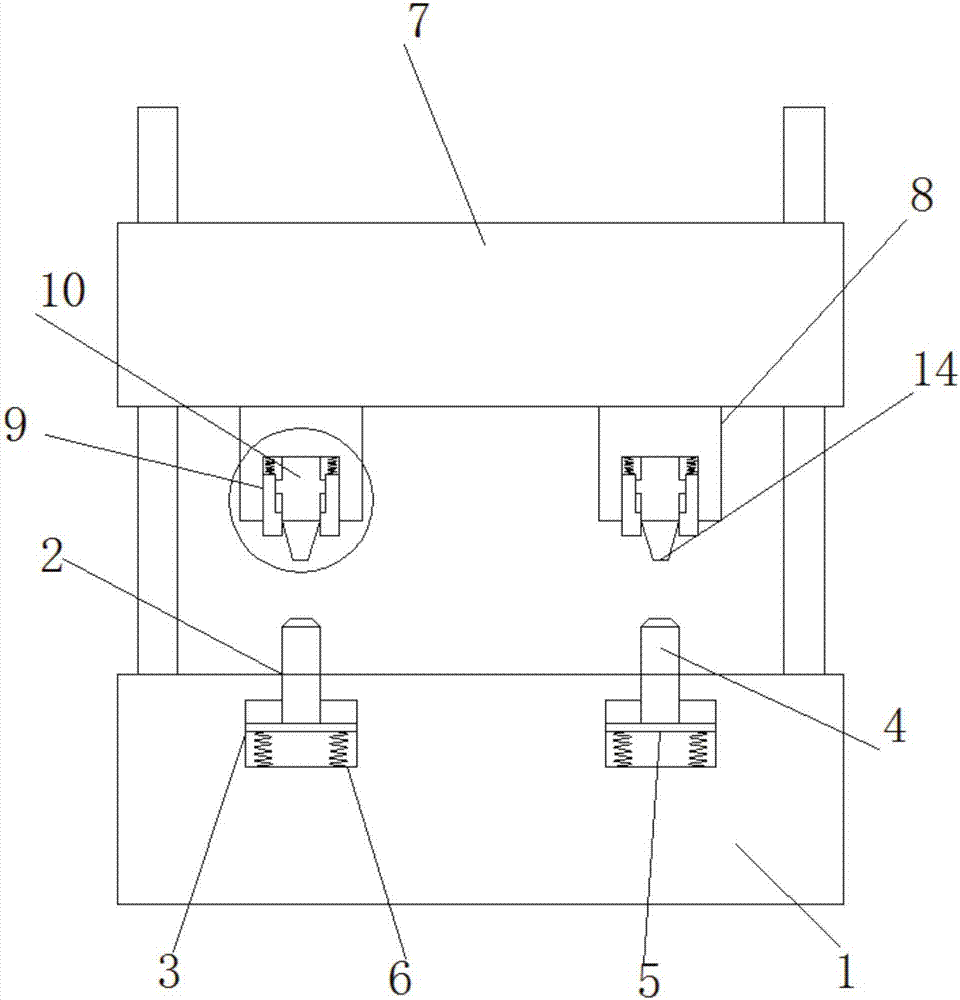 Rapid riveting mold for Teflon lining