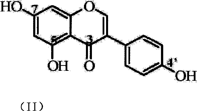 Preparation method of genistein nitric oxide donor type derivant and uses thereof