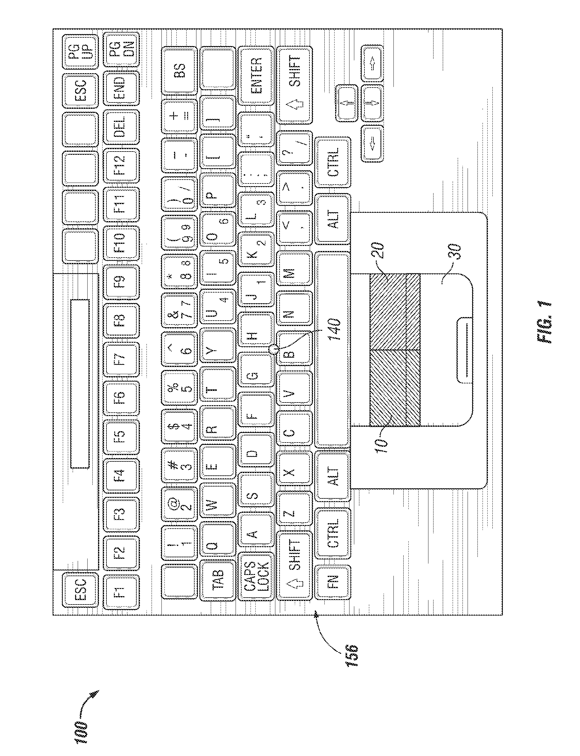 Pointing device having rotational sensors