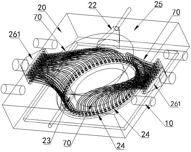 Immersion liquid supply and recovery device with novel pumping and discharging assembly and immersion liquid pumping and discharging method