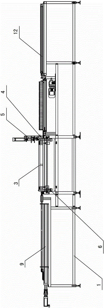 Oral liquid sterilization automatic bottle unloading system