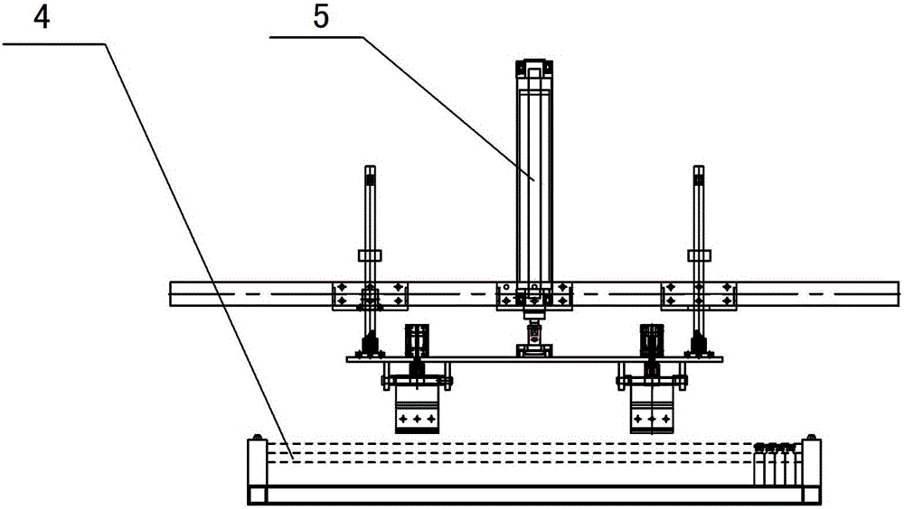 Oral liquid sterilization automatic bottle unloading system