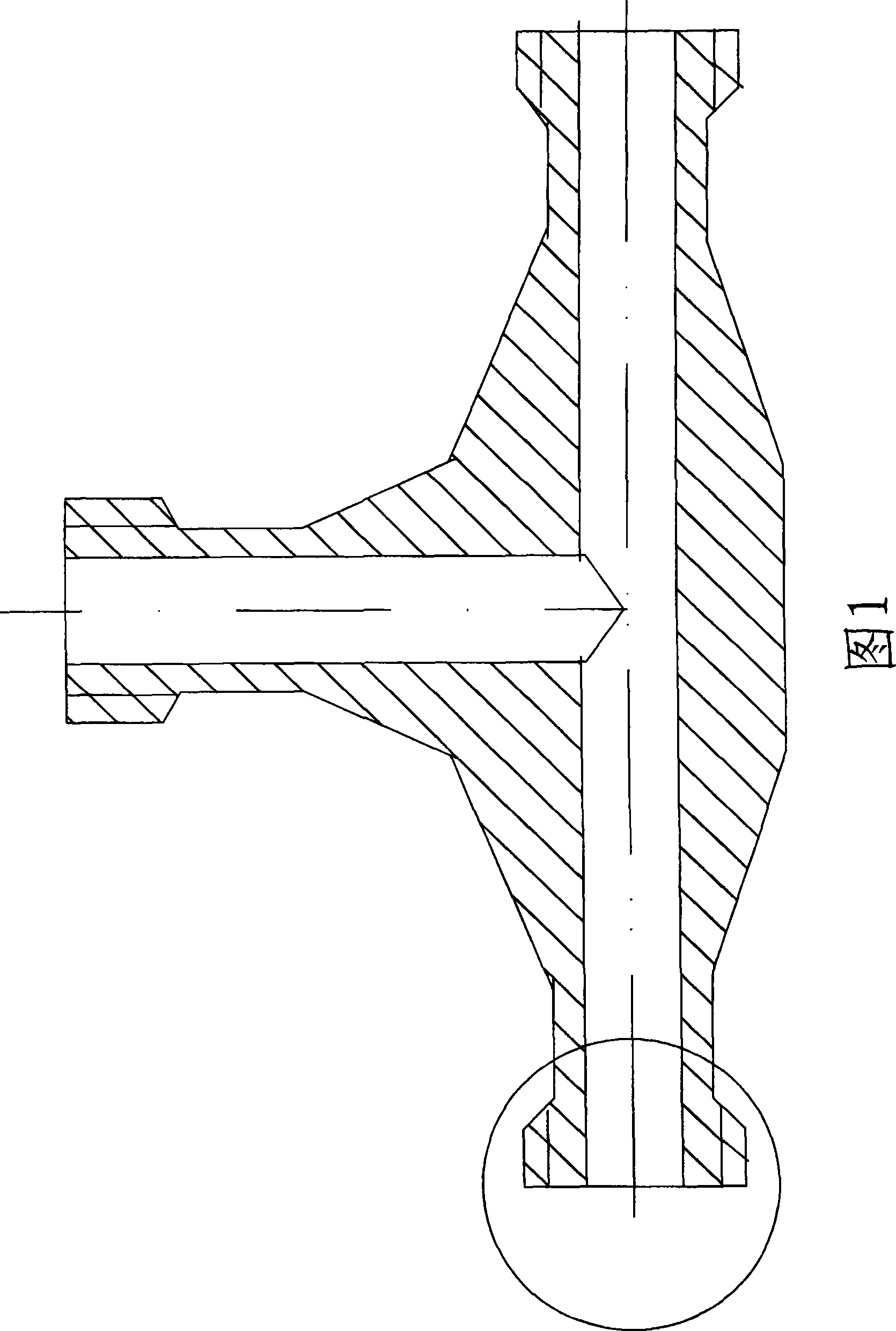 Hydraulic experiment device for three-way piece group and the method thereof