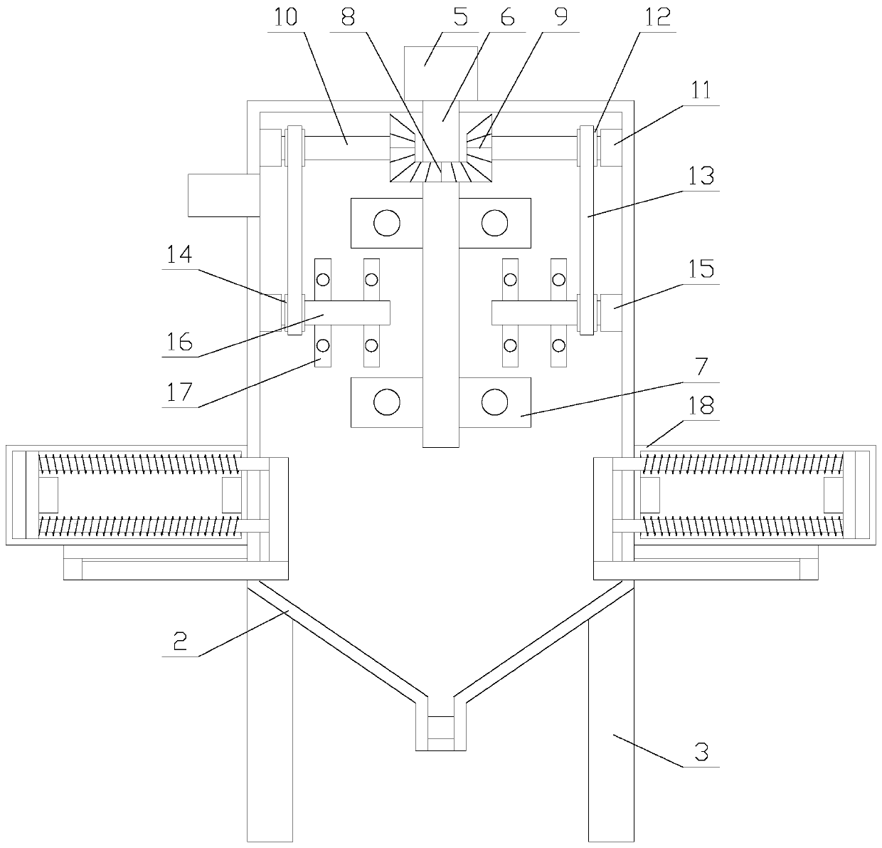 High-efficiency flocculation and sedimentation device convenient to clean and used for sewage treatment