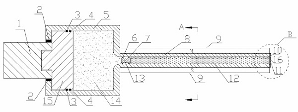 Vehicle collision magnetorheological shock absorber