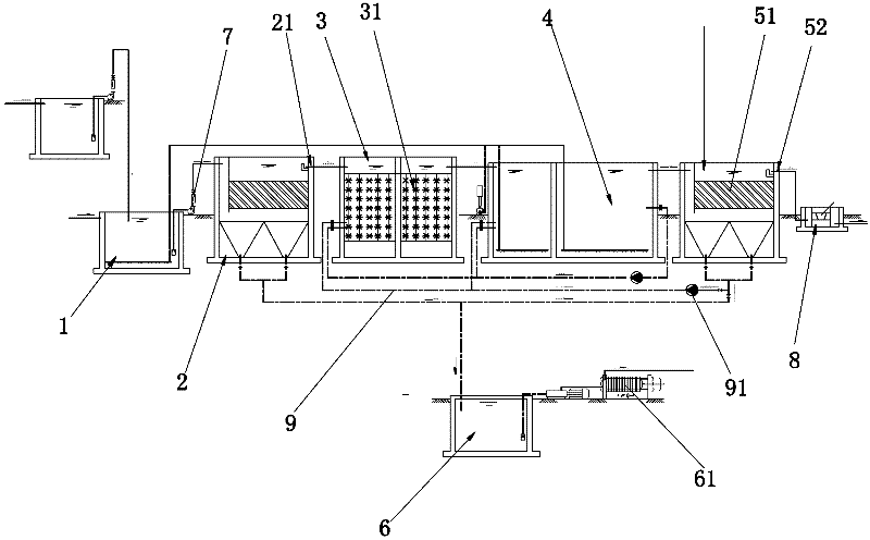 Method and device for treating caprolactam-containing waste water