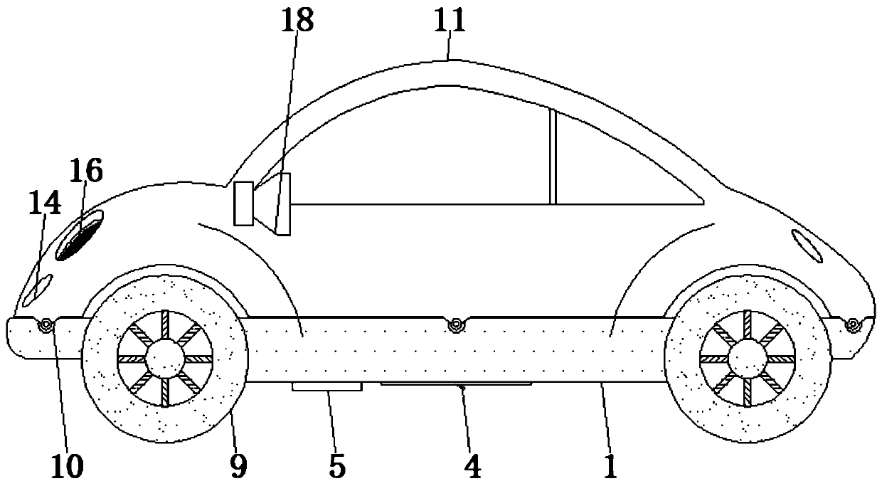 Electric plush toy car