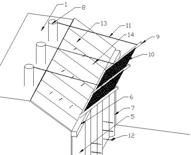 Large deep foundation pit supporting construction structure and method thereof