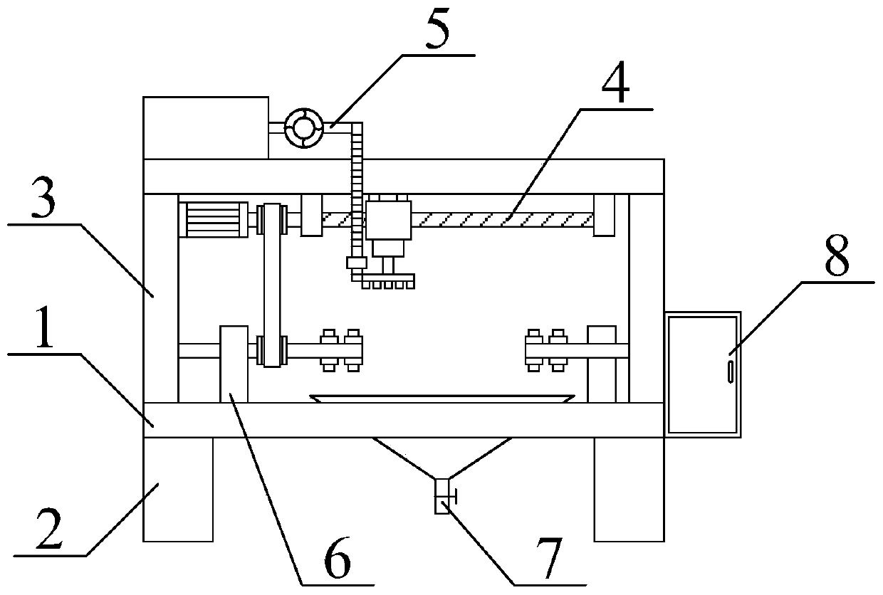 Spraying device for steel pipe surface