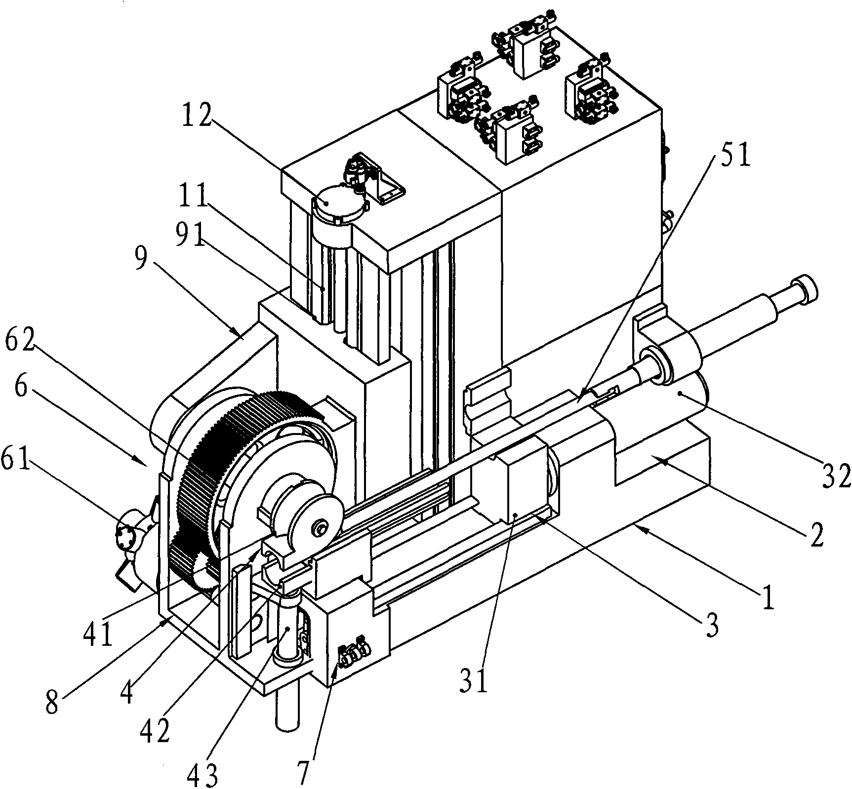 Elbow pipe piece forming machine