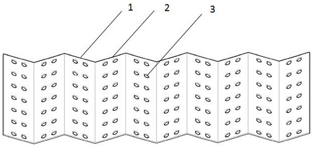 V-shaped pore plate for instant freezer