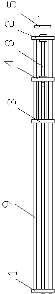 Long-gauge-distance strain sensor high-precision calibration frame