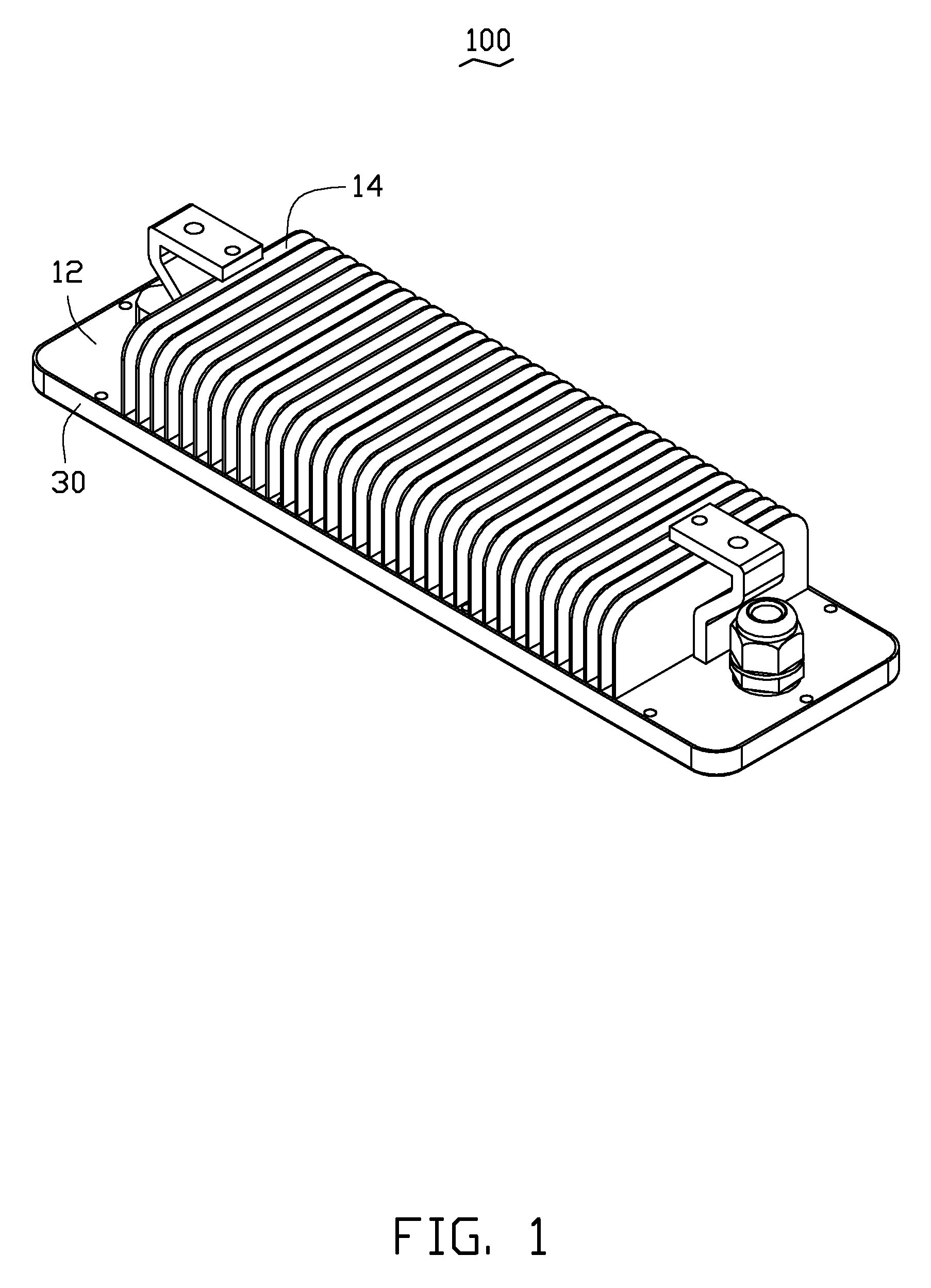 LED lamp with vertical airflow channel