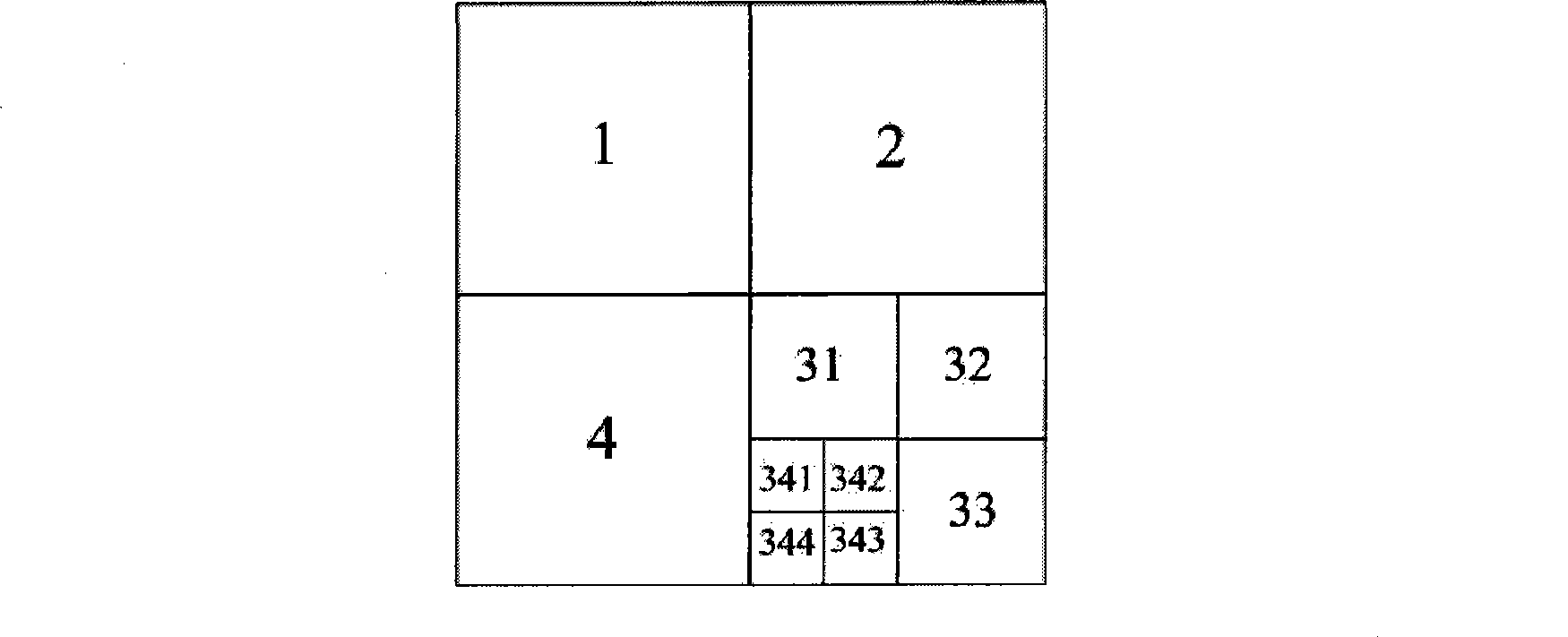 Vector map data transmission method based on multi-stage slicing mode