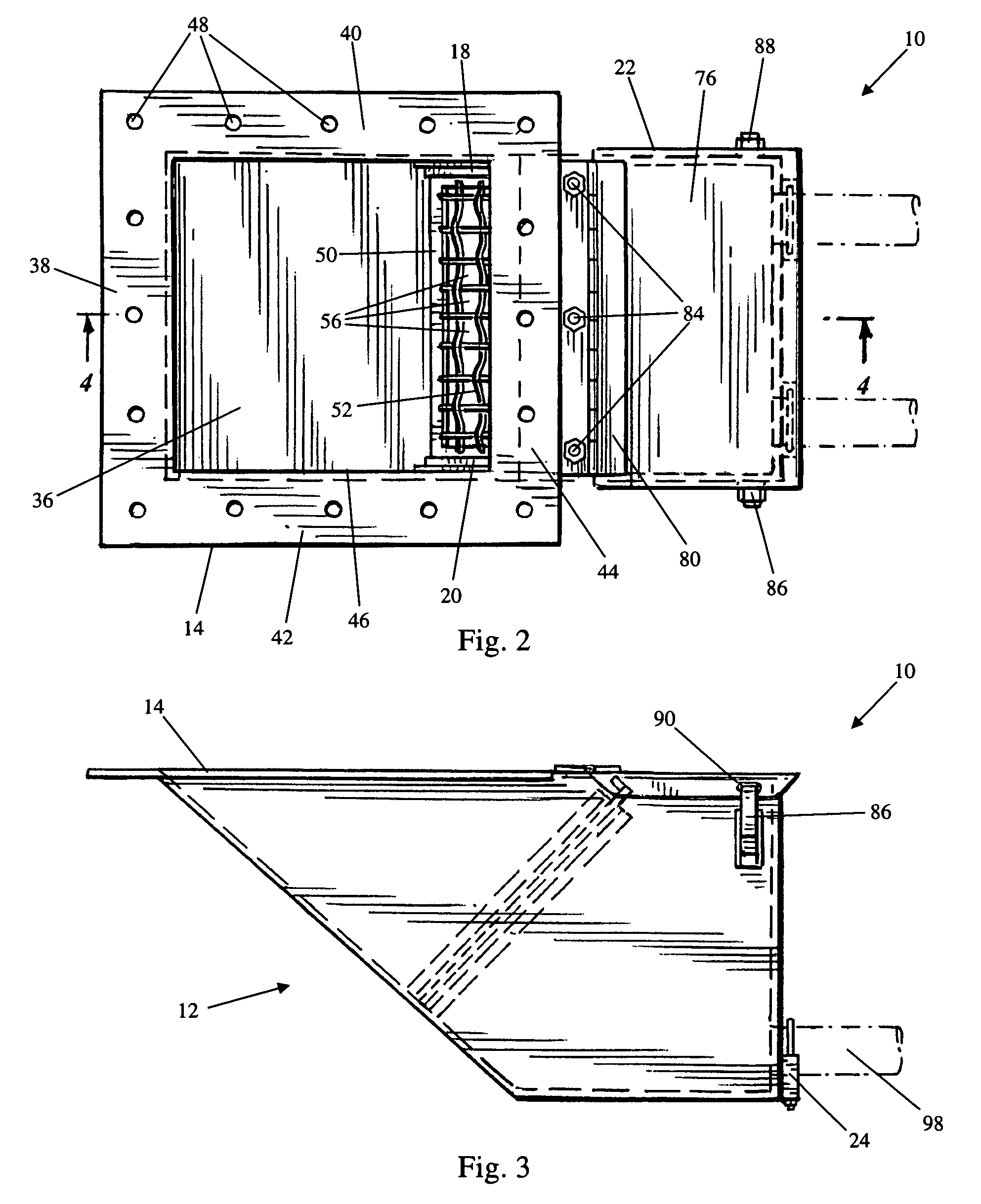 Filtering flow box for mounting to a silo