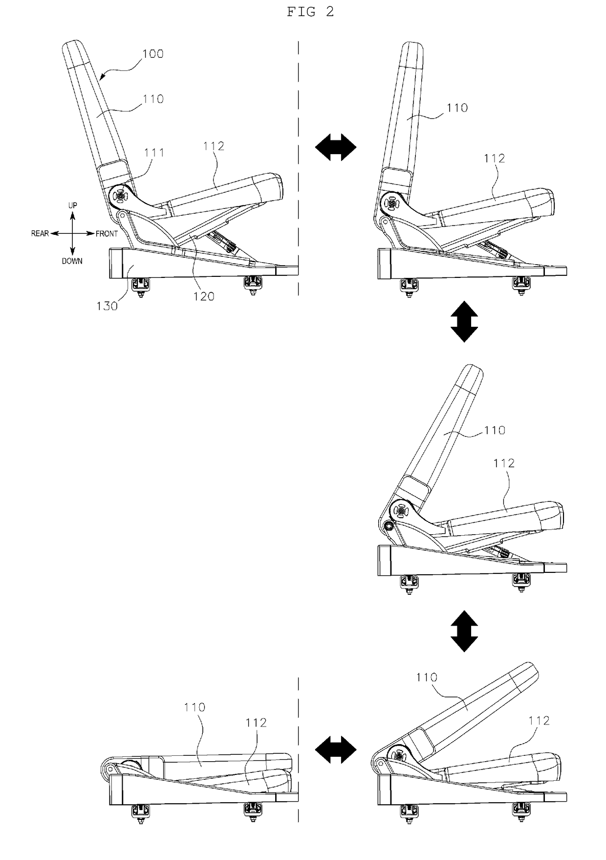 Auxiliary seat storage structure