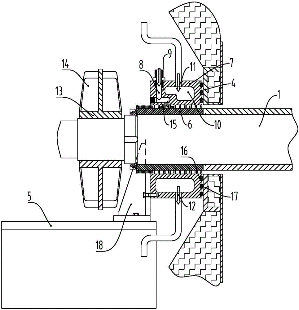 Fan for ultrahigh-temperature flue gas treatment