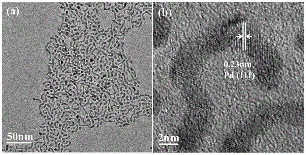 Supported palladium catalyst and preparation method and application thereof