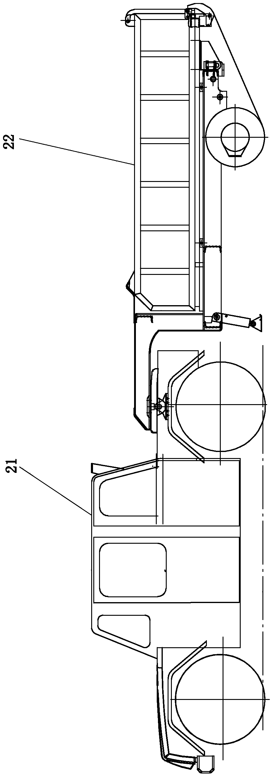 Cage truck for underground coal mine