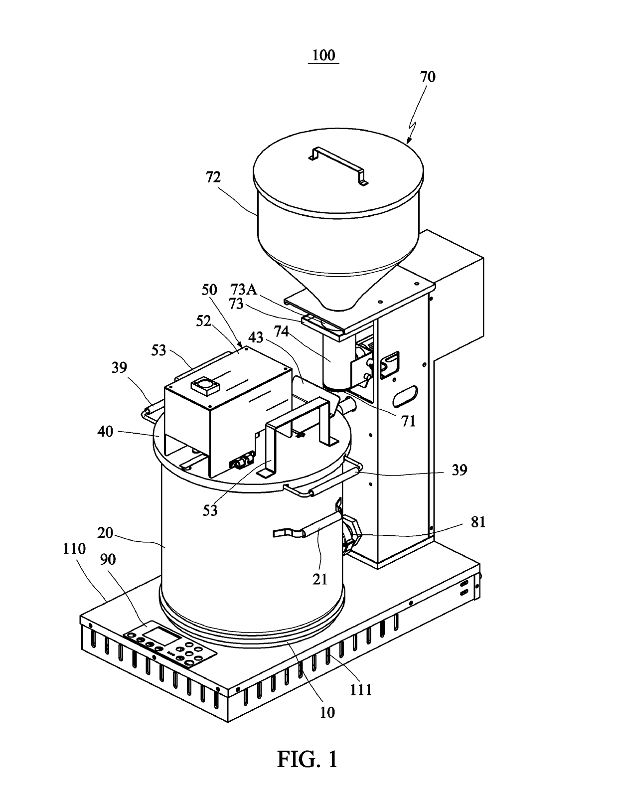 Food cooker with detachable stirrer