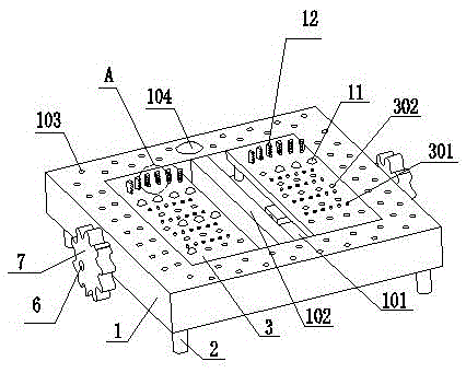 A mechanical foot cleaning and massage device