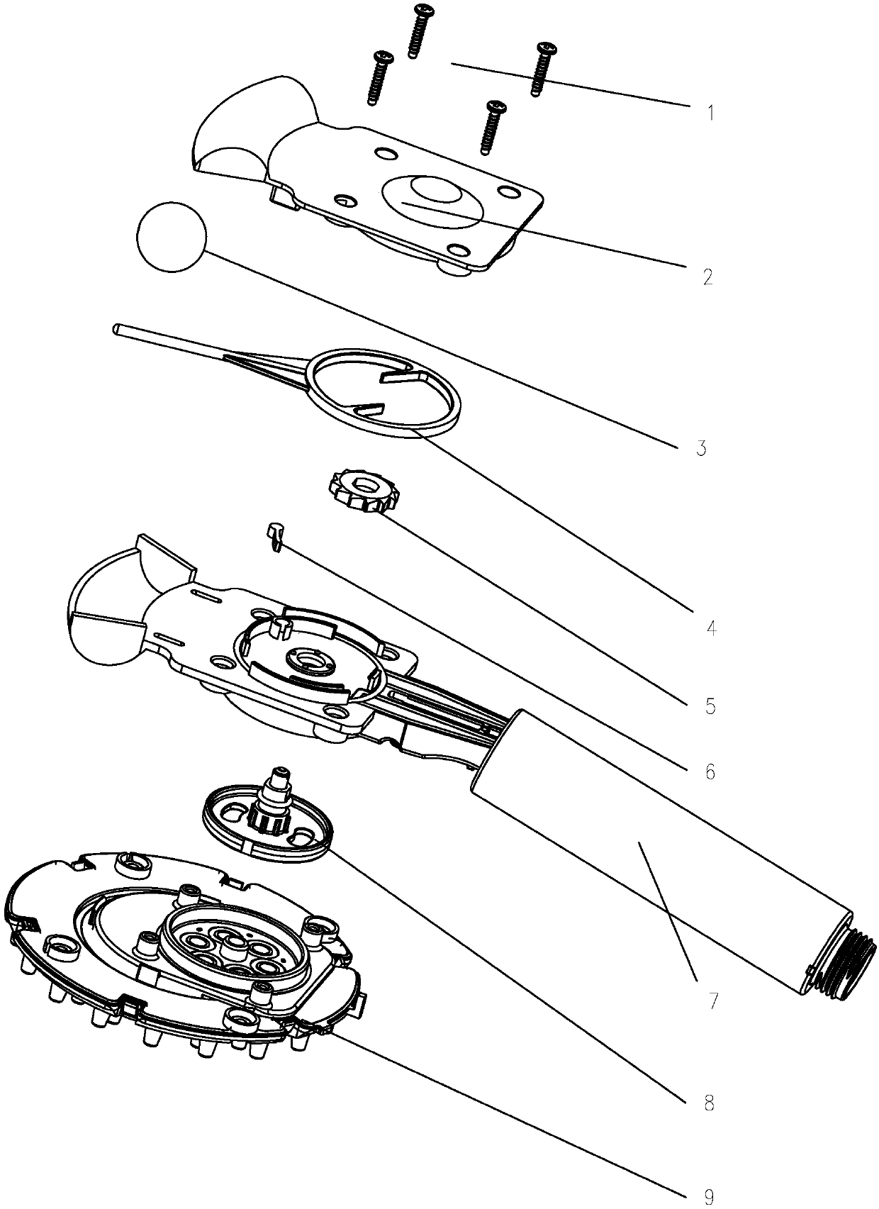 Sprinkler capable of swinging left and right to switch water spots