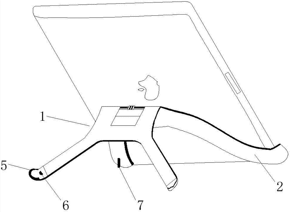 Portable iPad support rack