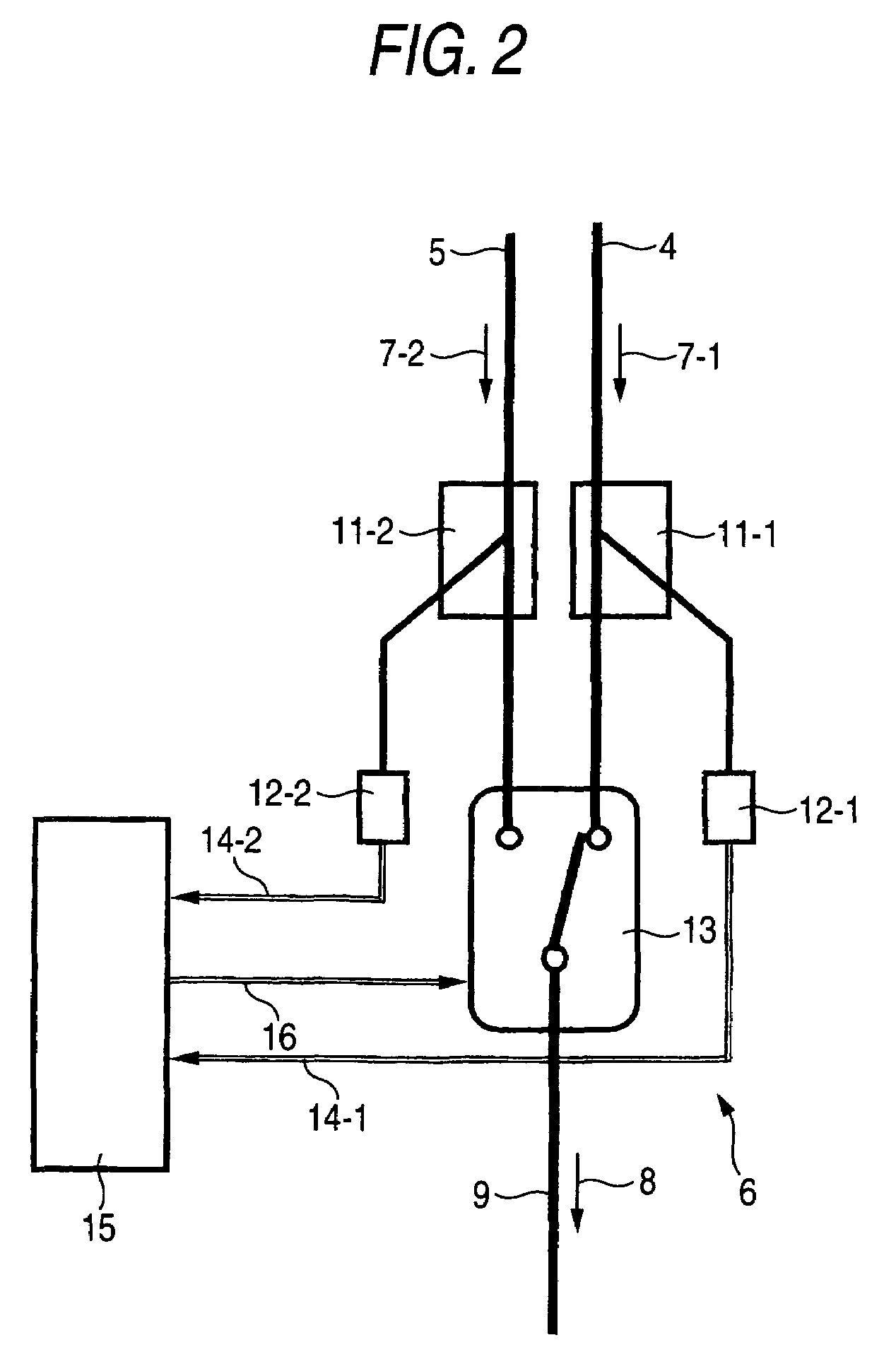 Optical path switching device