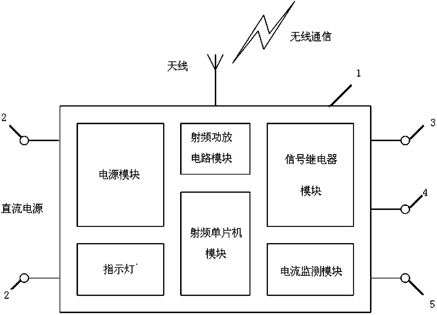 Wireless signal relay system capable of realizing wireless control