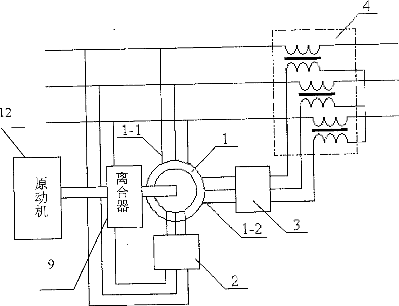 Rotary electromagnetic type uniform tidal current controller