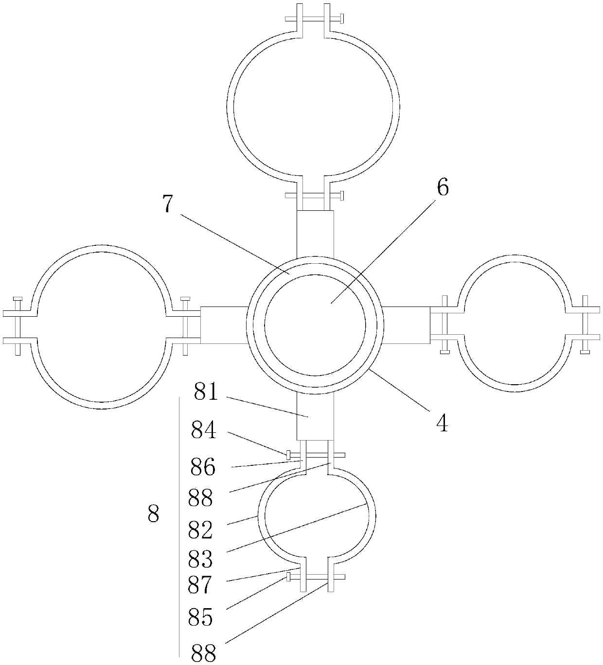 Fixing device for cultural relicrepair