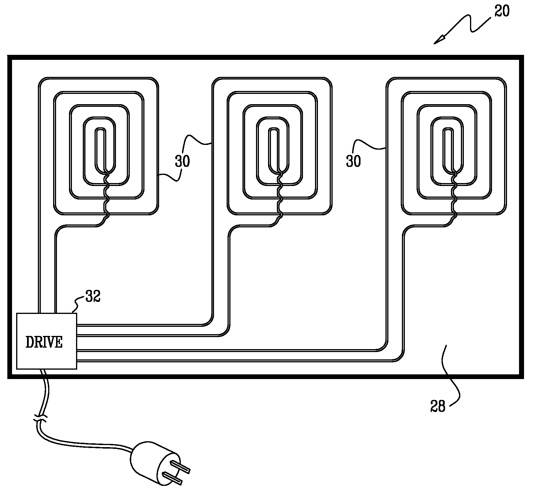 Inductive charging of tools on surgical tray