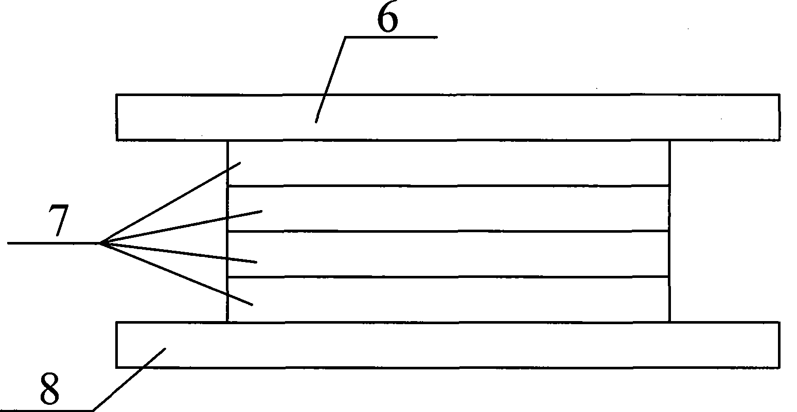 Novel energy-consumption shock-absorbing filling wall board used for frame structure