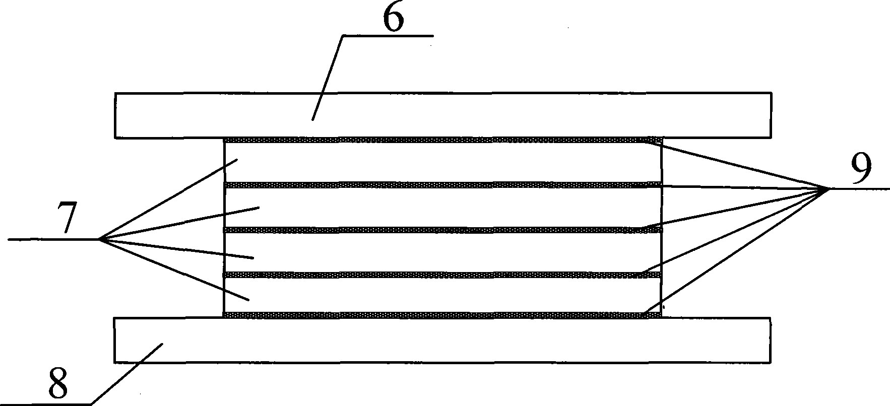 Novel energy-consumption shock-absorbing filling wall board used for frame structure