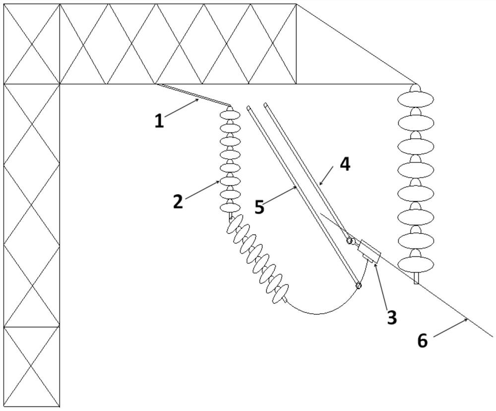 Operation method for live-line installation of 35kV overhead line arrester