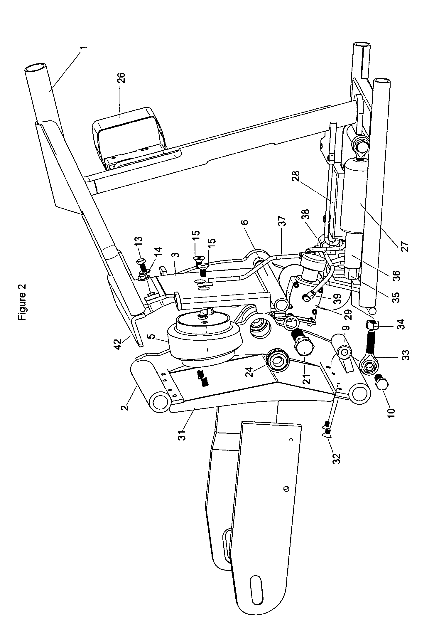 Motorcycle suspension system