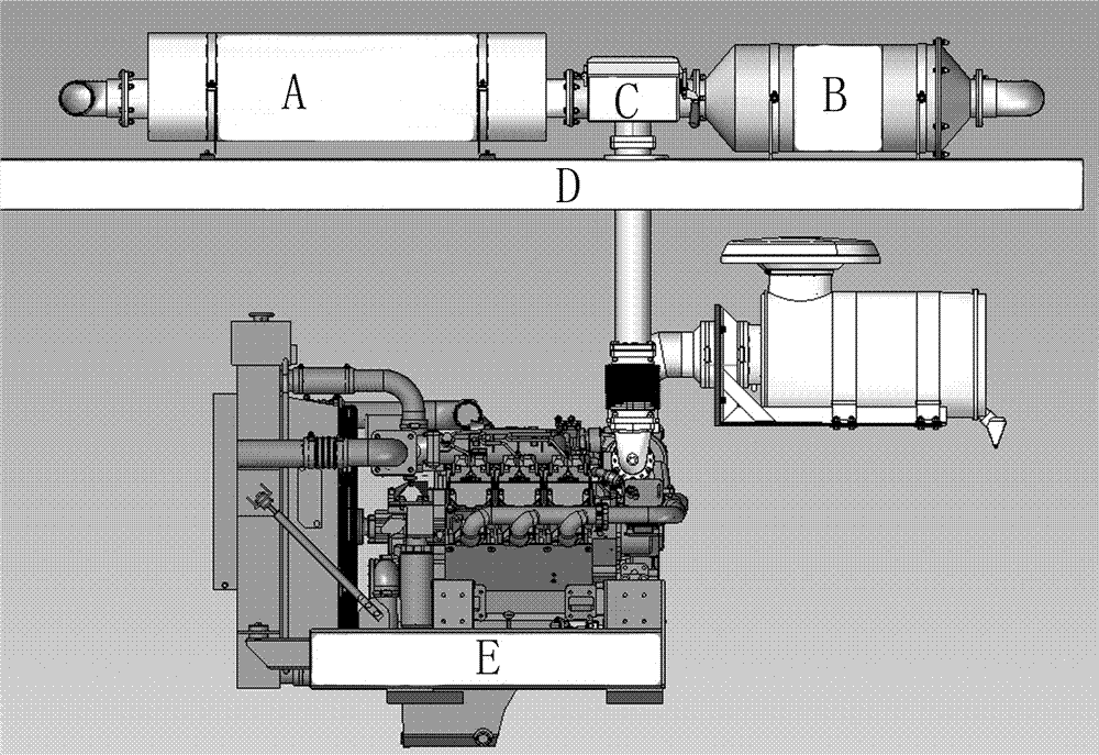 An optional exhaust gas purification device