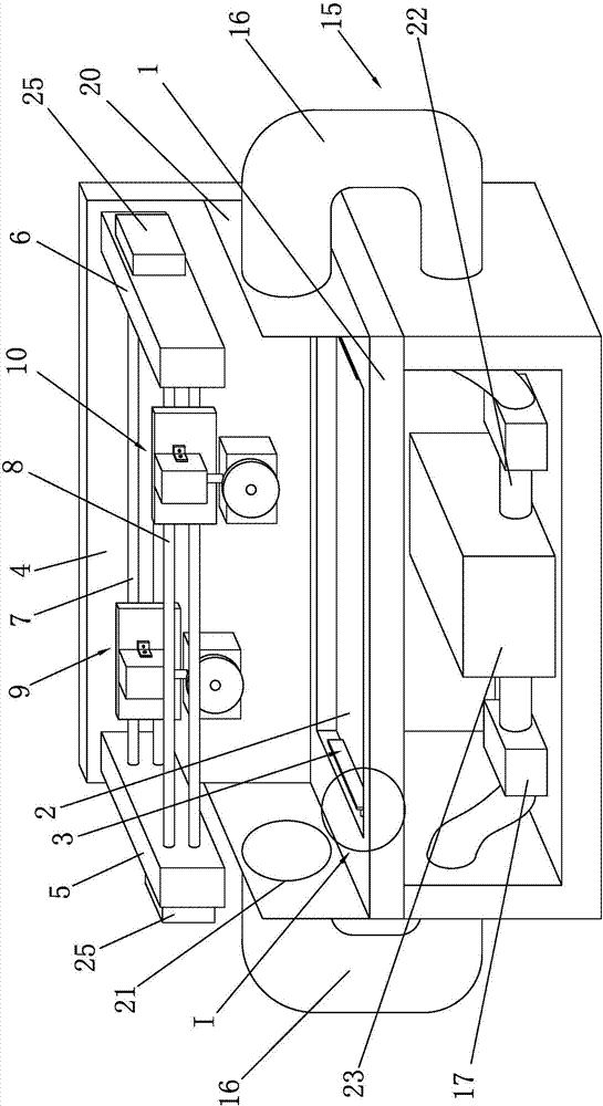 Automatic sheet cutter for producing vacuum laminated glass