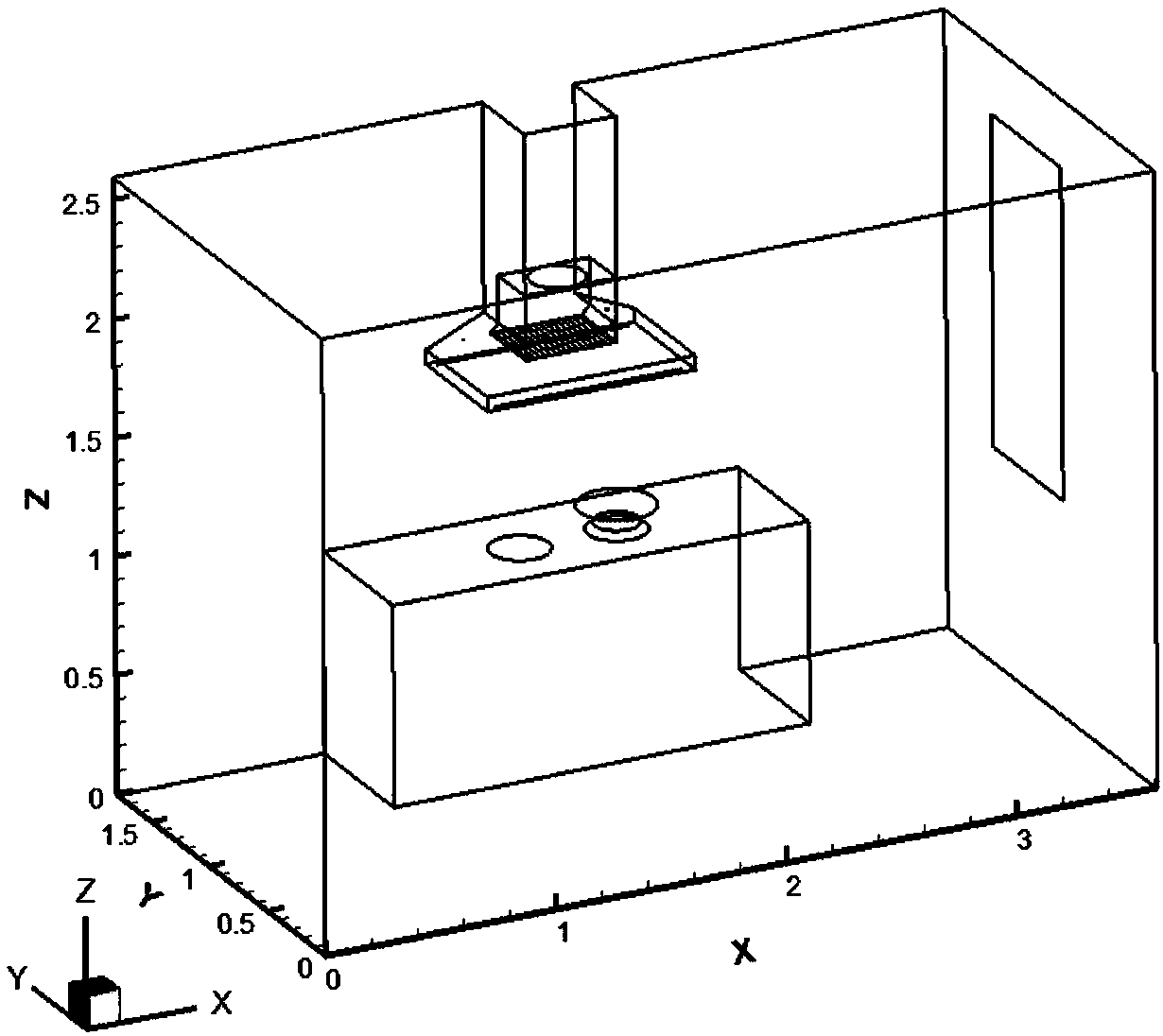 Novel slit-type kitchen ventilator rectifying plate suitable for double cooking ranges