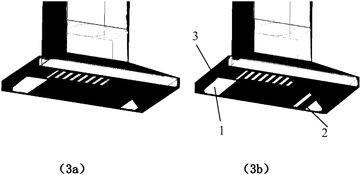 Novel slit-type kitchen ventilator rectifying plate suitable for double cooking ranges