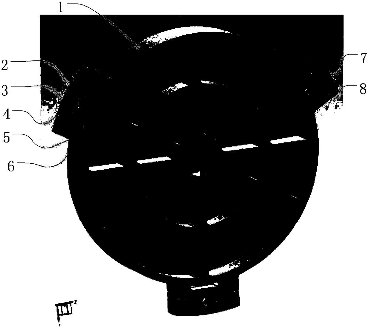 An integrated flexible support structure for a rectangular off-axis metal mirror