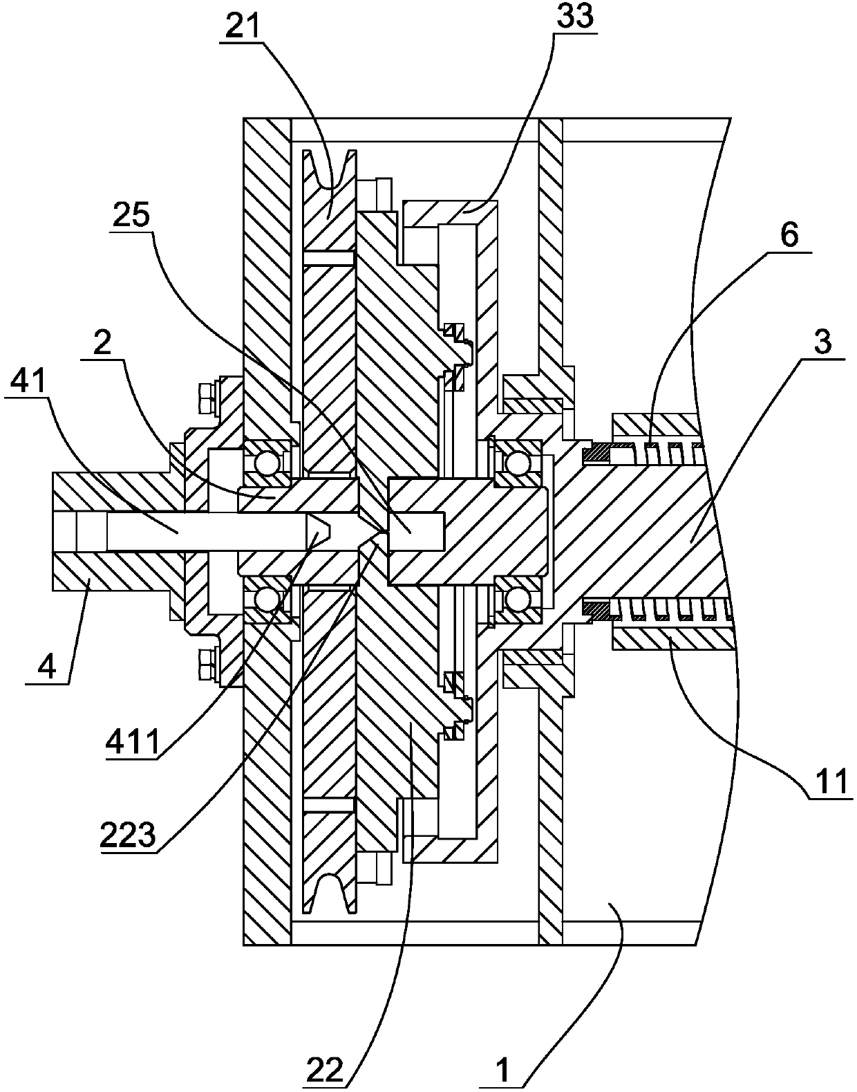 Speed governor for emergency braking of traction elevator