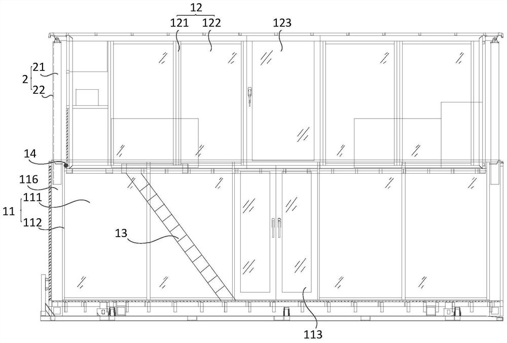 Compartment and automobile