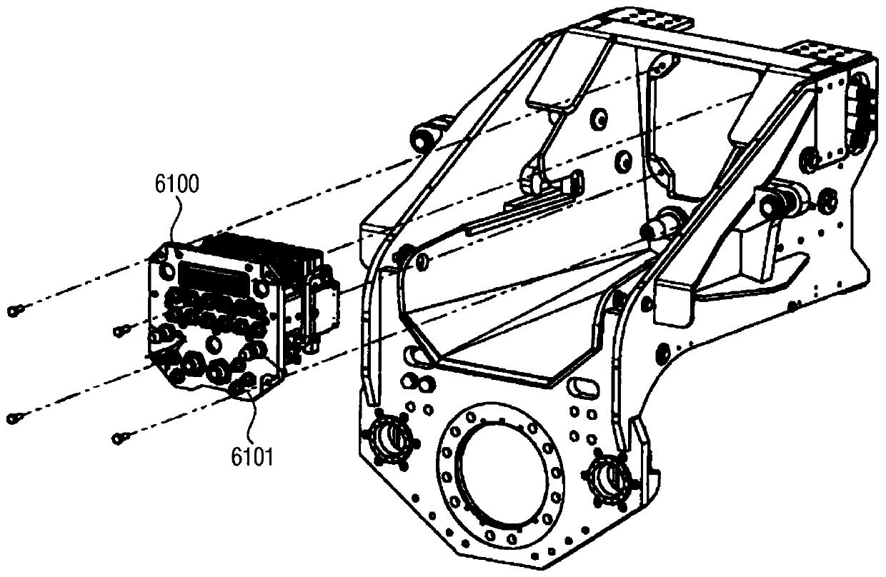 Control unit and control system for combination formed by vehicle and attachment device